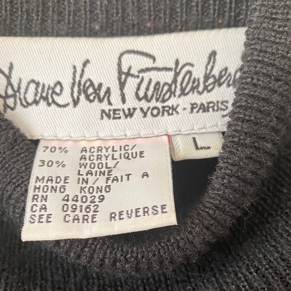 Diane Von Furstenberg Black Turtleneck Sweater - Picture 2 of 4